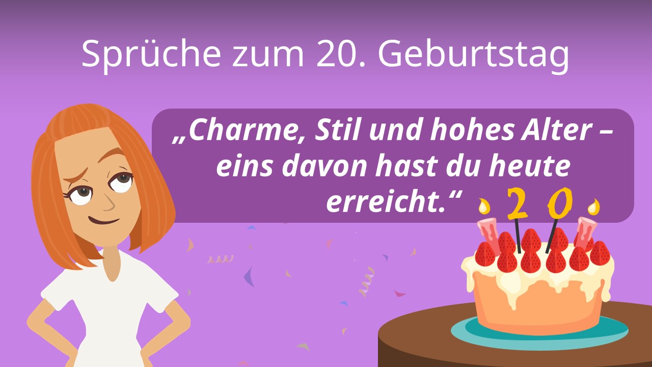 Lustige Sprüche 20 Geburtstag