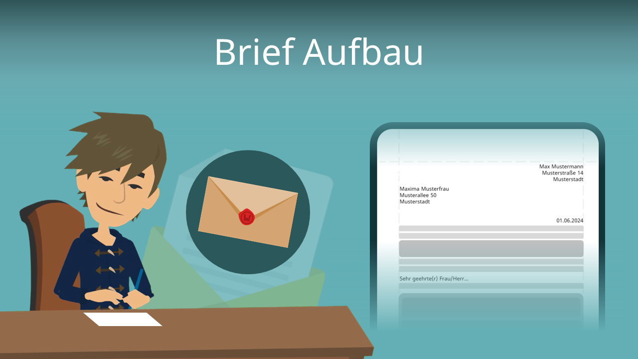 Brief Aufbau • Wie ist ein offizieller Brief aufgebaut? · mit Video