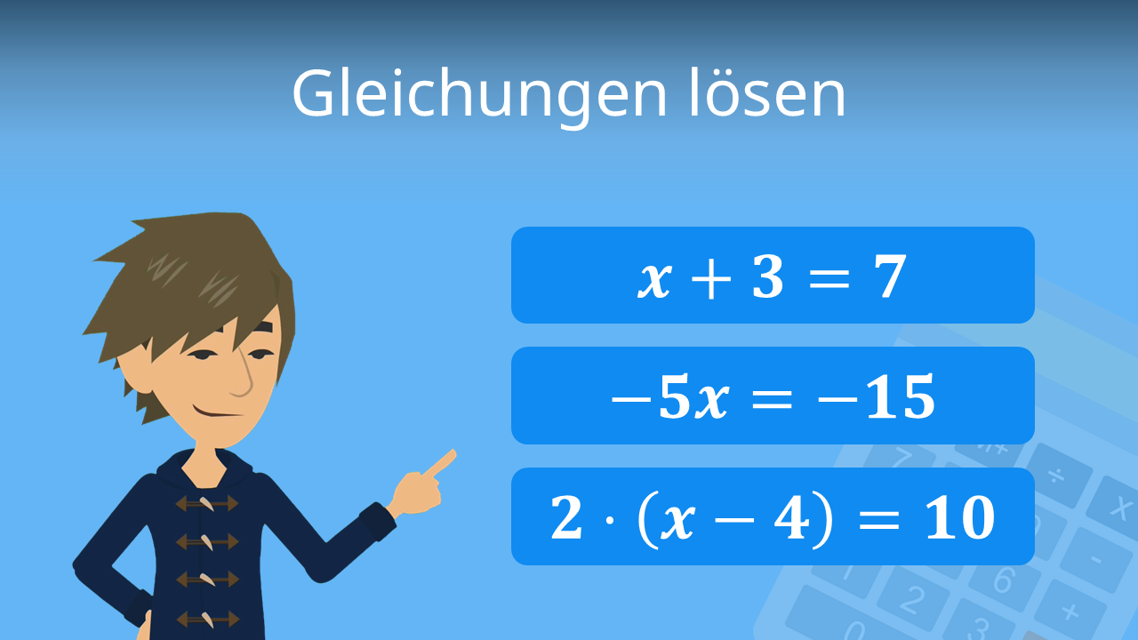 Gleichungen lösen • einfach erklärt mit Beispielen · [mit Video]