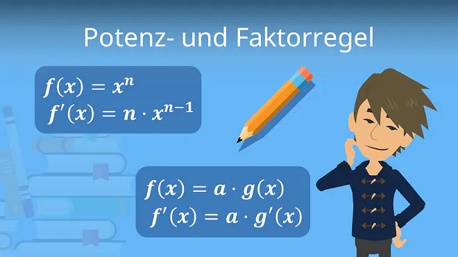 Zum Video: Potenzregel und Faktorregel