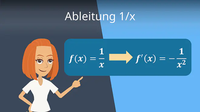 Zum Video: Ableitung 1/x