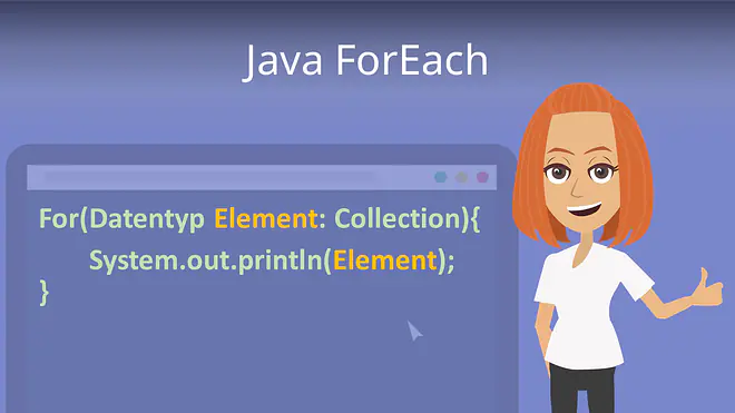 Zum Video: Java foreach