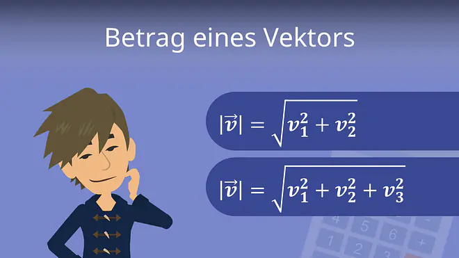 Zum Video: Betrag eines Vektors