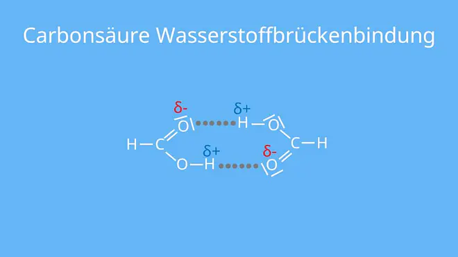 Carbonsäure, Wasserstoffbrückenbindung, Monomer, Carboxylgruppe