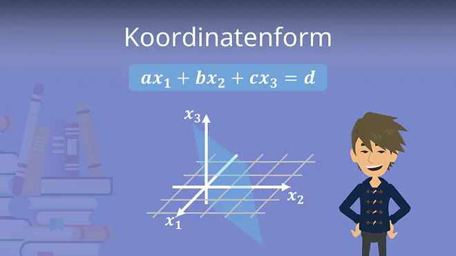 Zum Video: Koordinatenform