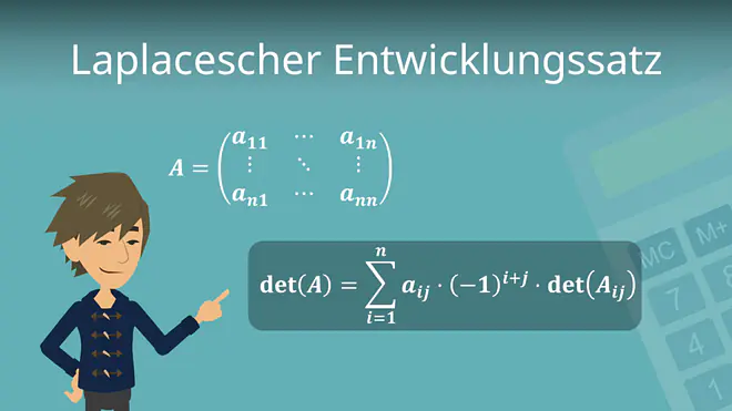 Zum Video: Laplacescher Entwicklungssatz