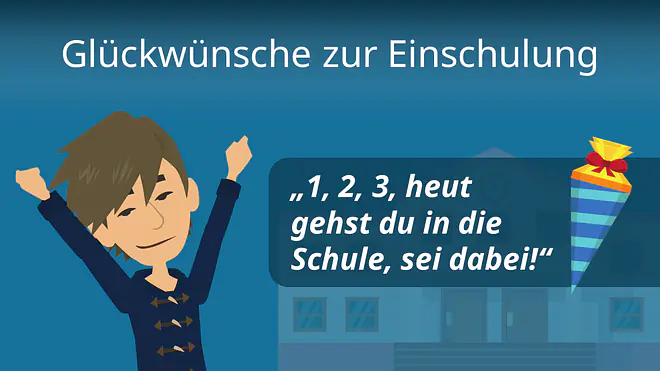 Zum Video: Glückwünsche zur Einschulung