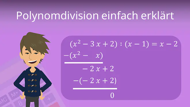 Zum Video: Polynomdivision einfach erklärt