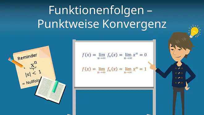 Zum Video: Funktionenfolgen - punktweise Konvergenz
