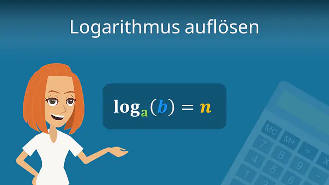 Zum Video: Logarithmus auflösen