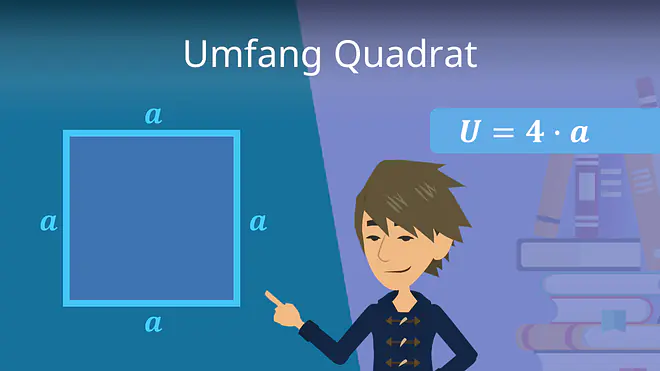 Zum Video: Umfang Quadrat