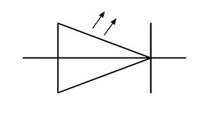LED Schaltzeichen, Leuchtdiode Schaltzeichen, LED, Leuchtdiode