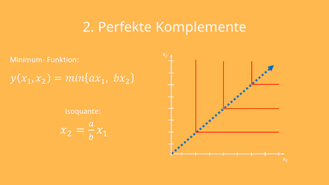 Perfekte Komplemente, Perfekte Substitute, Isoquante