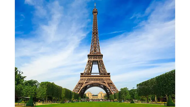 Das Bild zeigt den Pariser Eifelturm