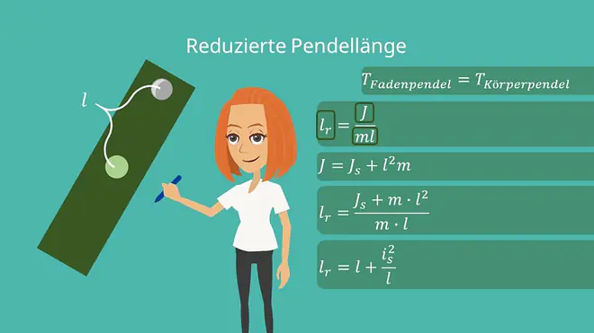Physikalisches Pendel, reduzierte Pendellänge, Trägheitsmoment, Trägheitspendel, Ausgleichspendel, starrer Körper, Aufhängepunkt
