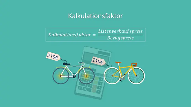 Kalkulationsfaktor, Listenverkaufspreis, Bezugspreis