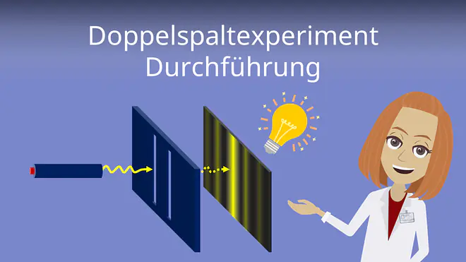 Zum Video: Doppelspaltexperiment Durchführung