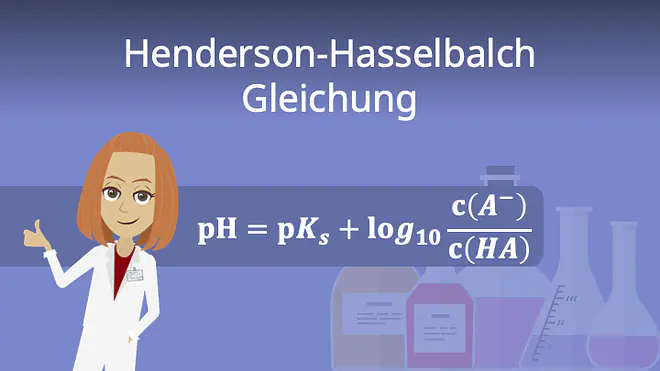 Zum Video: Henderson Hasselbalch Gleichung