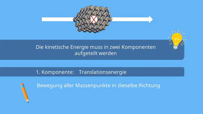 Kinetische Energie, Translationsenergie, starrer Körper