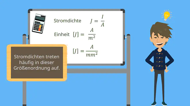 Stromdichte Formel, Stromdichte Einheit, Stromdichte, Querschnittsfläche