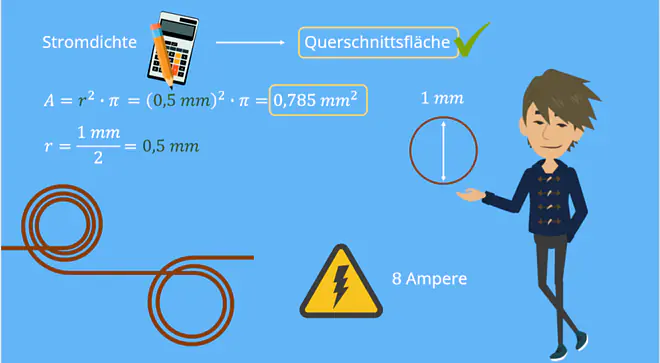 Stromdichte Formel, Stromdichte Einheit, Stromdichte, Querschnittsfläche, Stromdichte Leitung, Stromdichte Kupferleitung
