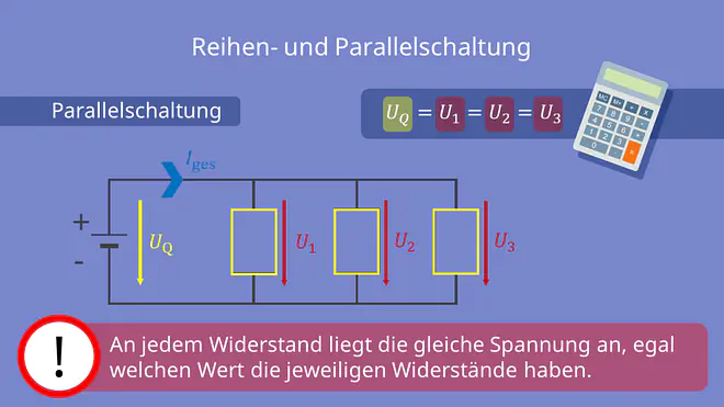elektrische Spannung bei einer Parallelschaltung
