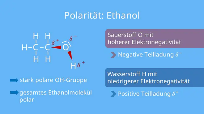 Polarität Ethanol, Polarität, polar