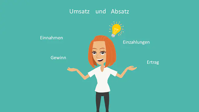 Umsatz, Absatz, Einnahmen, Einzahlungen, Ertrag, Gewinn