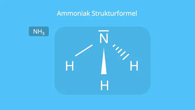 Ammoniak Formel, NH3, Ammoniakgas, Ammoniakmolekül, NH3 Lewis Formel