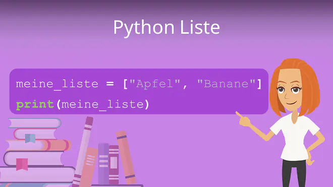 Zum Video: Python Liste