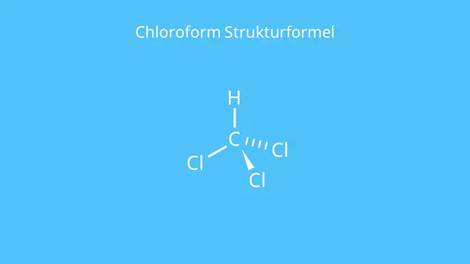 Chloroform Strukturformel, Chloroform Formel, Betäubungsmittel Chloroform, CHCl3, Cloroform, Kloroform, HCCl3