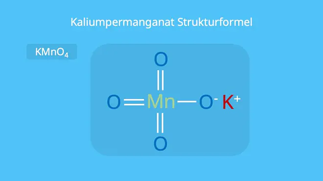 potassium permanganate, KMnO4
