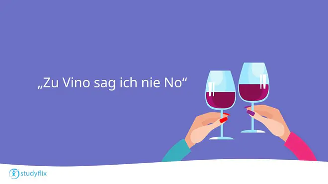 „Zu Vino sag ich nie No.``