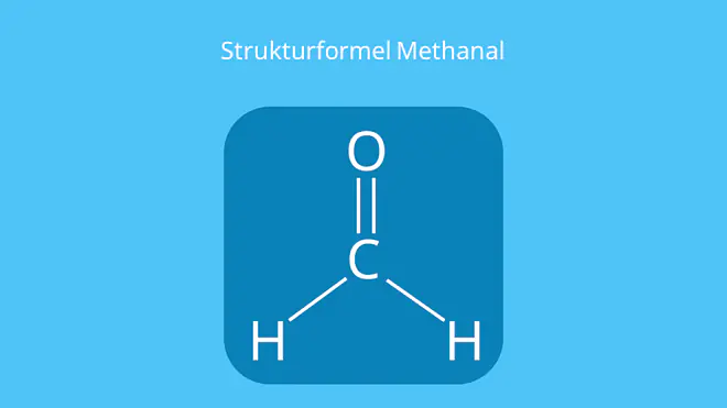 Methanal Strukturformel, Formaldehyd Strukturformel, Formaldehyde, CH2O, HCHO, H2CO
