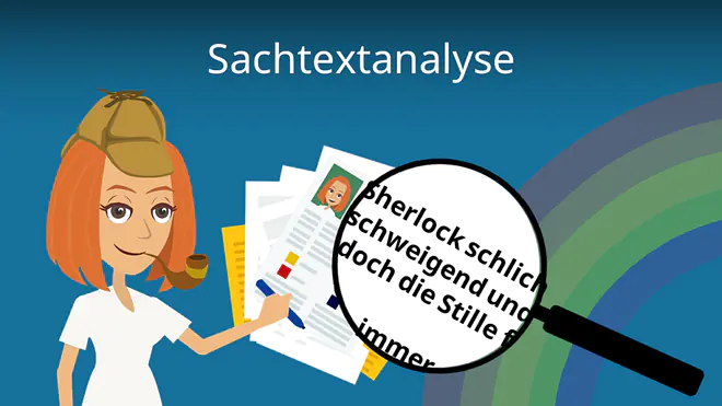 Sachtext, Sachtextanalye, Analyse 