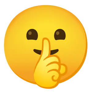 Das Bild zeigt den ermahnenden Emoji.