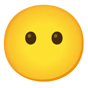 Das Bild zeigt den Emoji ohne Mund.