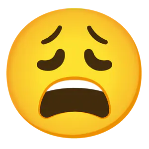 Das Bild zeigt den lustlos aussehenden Emoji.