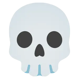 Das Bild zeigt das Schädel-Emoji.
