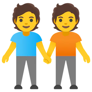 Das Bild zeigt zwei Personen, die sich an der Hand halten.