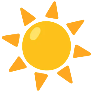 Das Bild zeigt eine Sonne.