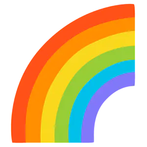 Das Bild zeigt einen Regenbogen.