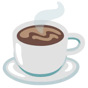 Das Bild zeigt einen heißen Kaffee. 