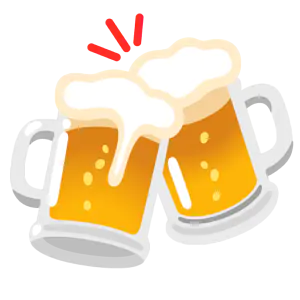 Das Bild zeigt zwei anstoßende Bierkrüge.