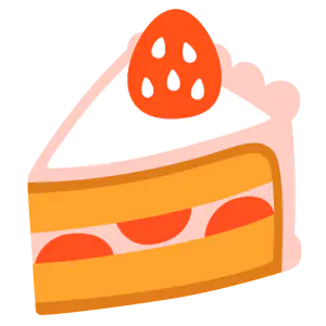 Das Bild zeigt ein Stückchen Kuchen.