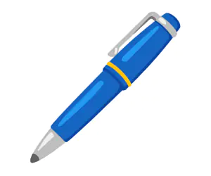Das Bild zeigt einen schwarzen Stift.