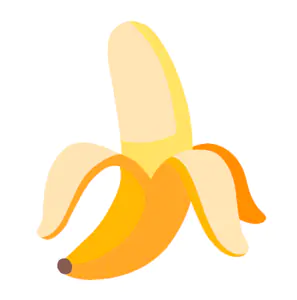 Das Bild zeigt eine Banane.