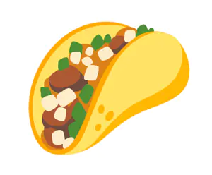 Das Bild zeigt einen Taco.
