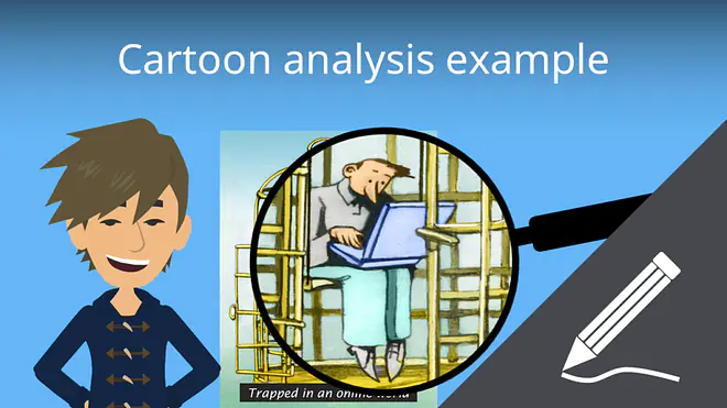 Zum Video: Cartoon analysis example