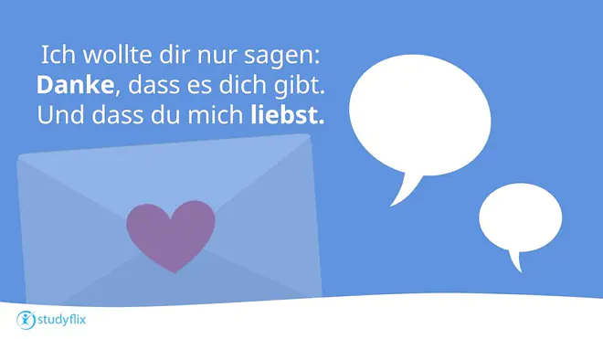 Ich wollte dir nur sagen: Danke, dass es dich gibt.